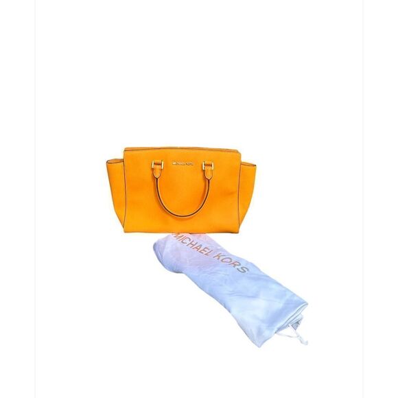 Michael Kors Selma Medium (Mustard/Merigold) Handbag 3053GLMS7L Medium - Picture 1 of 11